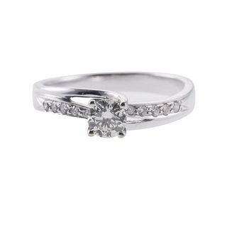 Hugo 18k Gold Diamond Engagement Ring