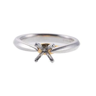 Platinum 18k Gold Engagement Ring Setting