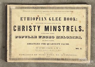 The Ethiopian Glee Book by Gumbo Chaff, pub. Boston, 1848.
