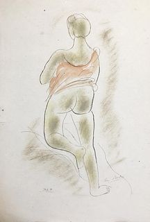 Auguste Rodin - Untitled VII from Elegies Amoureuses d'Ovide
