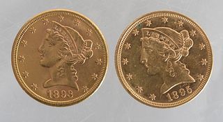 Two US Gold Coins 