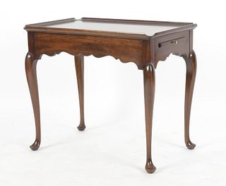 Queen Anne Style Mahogany Tea Table