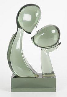 Loredano Rosin (1936-1992) Glass Sculpture