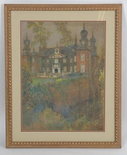 George Wharton Edwards (1859 - 1950) "Amerongen Castle"
