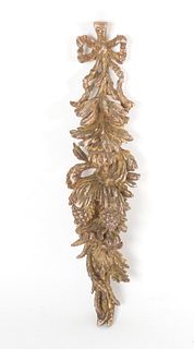 Neoclassical Style Carved Giltwood Wall Applique