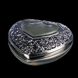Lalique Crystal Box, Valentine Heart