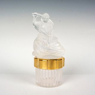 Lalique Crystal Perfume Bottle Empty, Samurai