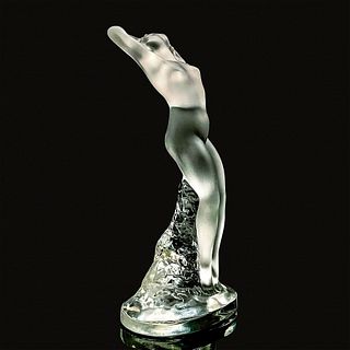 Lalique Crystal Nude Figurine, Dancer Arms Up