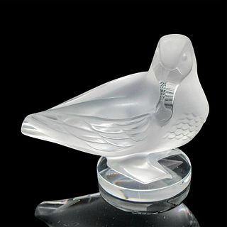 Lalique Frosted Crystal Paperweight, Canard Duck