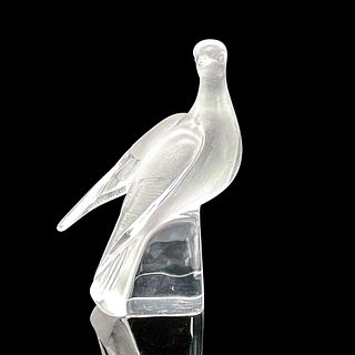 Lalique Crystal Figure, Charis, Perched Dove
