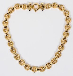 ITALIAN 14KT YELLOW GOLD NECKLACE