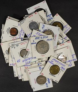 (36) MIXED FOREIGN COINS