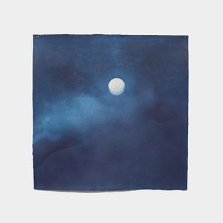 Miya Ando, The Moon On A Spring Night That Appears Soft And Faint, Shrouded In Mist (Rougetsu), 2023