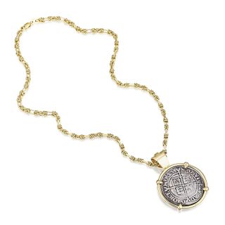 Elizabeth Coin Pendant with Chain