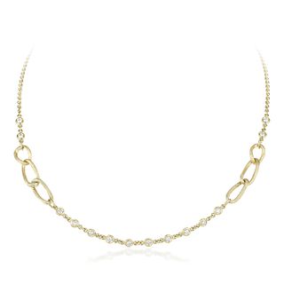 Diamond and Gold Chain Necklace