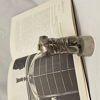 Miguel Ortiz Berrocal (Spanish 1933-2006) Mini David Puzzle Sculpture with Book