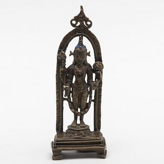 Northeastern Indian Bronze Figure of Vishnu