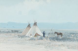 Michael Coleman (b. 1946) Cheyenne Camp, 1976