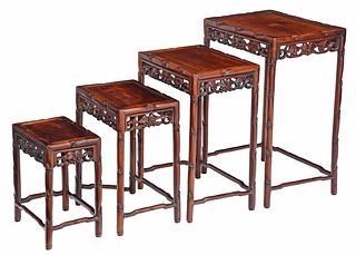 Four Chinese Nesting Tables
