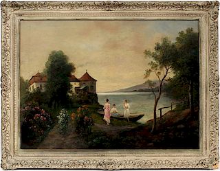 SIGNED OIL ON CANVAS 19TH.C.