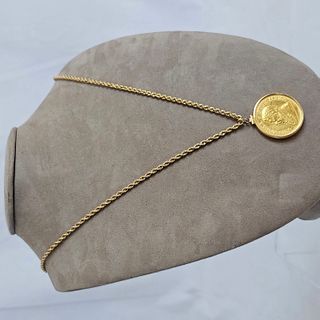 South Africa 1975 Krugerrand, 14k Yellow Gold Necklace