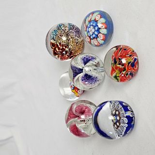 Group of mini paperweights 