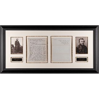 U. S. Grant Autograph Letter Signed to President Andrew Johnson, Recommending a Civil War Post Office Agent