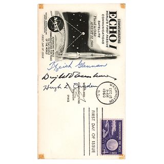 Dwight D. Eisenhower and NASA Administrators Signed First Day Cover