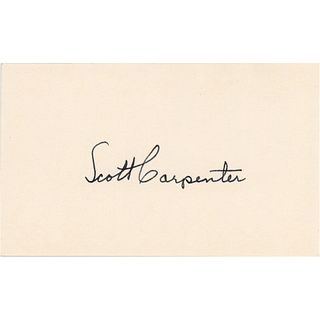 Scott Carpenter Signature