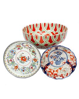 Three Japanese Porcelain Bowls.