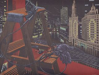 Jack Beal CHICAGO Lithograph, Signed Edition