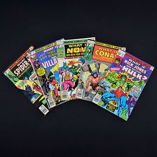 5 Marvel Comics, WHAT IF? #12, #13, #15 (Newsstand Edition), #17 & #19 (Newsstand Edition)