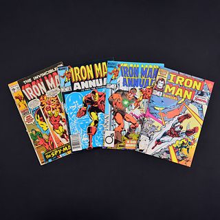 4 Marvel Comics, IRON MAN #33, IRON MAN ANNUAL #6 (Newsstand Edition), #7 & #8