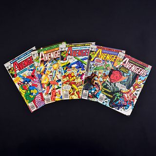 5 Marvel Comics, THE AVENGERS #161, #162, #163, #164 & #165