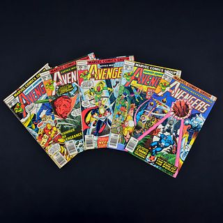 5 Marvel Comics, THE AVENGERS #163, #165, #166, #167 & #169
