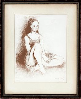 MOSES SOYER COLLECTORS GUILD LITHOGRAPH