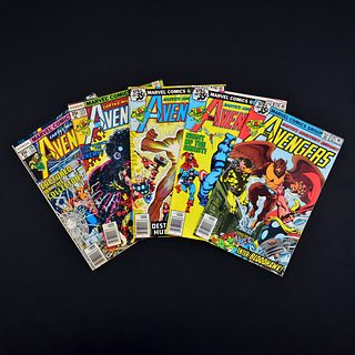 5 Marvel Comics, THE AVENGERS #174, #175, #176, #178 & #179