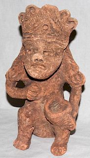 PRE-COLUMBIAN VOLCANIC STONE CARVING