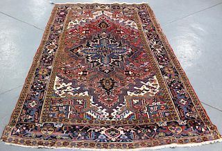Finely Woven Antique Heriz Carpet.