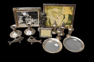 Tray Lot Of Weighted Sterling Silver