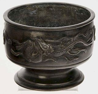 Chinese Bronze Dragon Censer