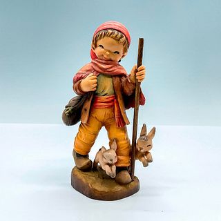 Anri Italy Wood Carved Figurine, Long Journey