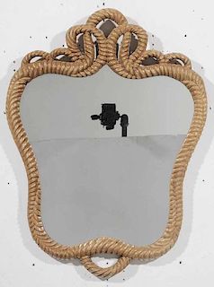 Wall Mirror with Carved Detail