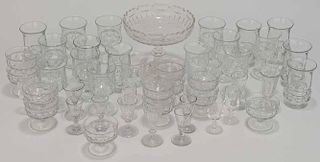 Group of 46 Pieces Glassware