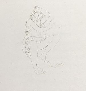 Auguste Rodin - Untitled IX from Elegies Amoureuses d'Ovide