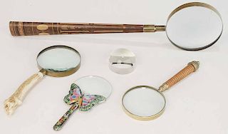 Group of Four Magnifying Glasses