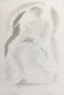 Auguste Rodin - Untitled XIII from Elegies Amoureuses d'Ovide