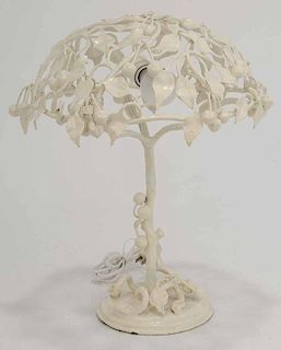 Wrought Iron Table Lamp in Form of a