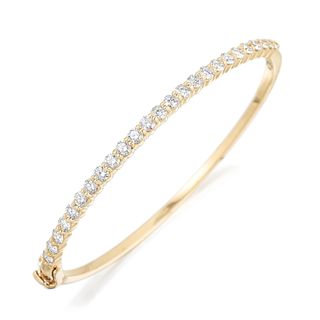 Diamond Hinged Bangle Bracelet