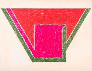 Frank Stella "Union" Lithograph, 1974